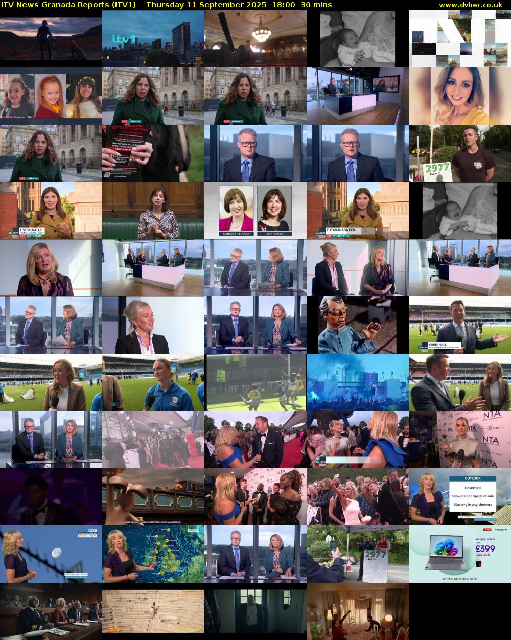 ITV News Granada Reports (ITV1) Thursday 11 September 2025 18:00 - 18:30
