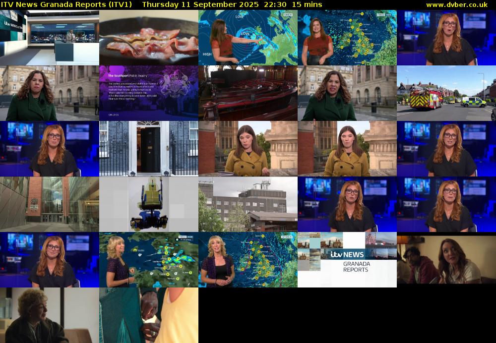ITV News Granada Reports (ITV1) Thursday 11 September 2025 22:30 - 22:45