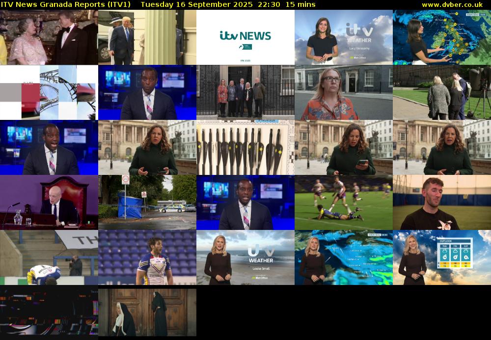 ITV News Granada Reports (ITV1) Tuesday 16 September 2025 22:30 - 22:45