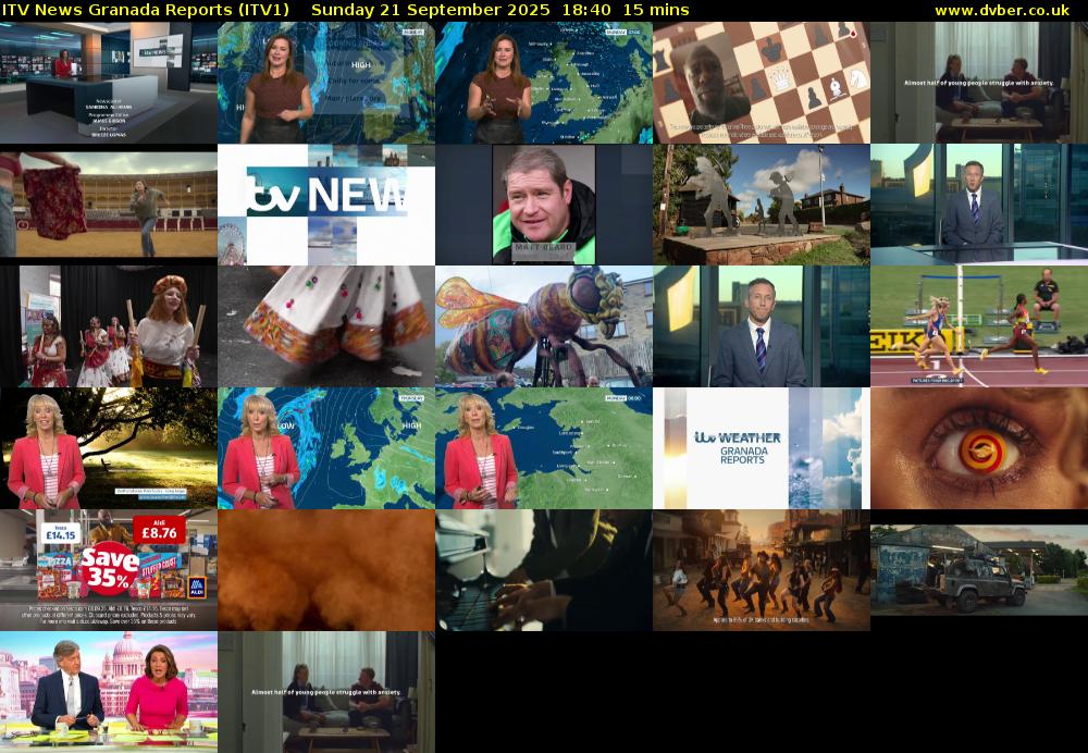 ITV News Granada Reports (ITV1) Sunday 21 September 2025 18:40 - 18:55