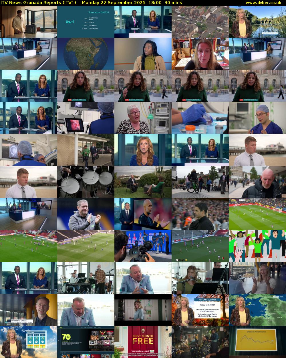 ITV News Granada Reports (ITV1) Monday 22 September 2025 18:00 - 18:30