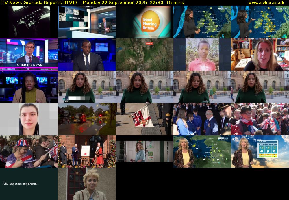 ITV News Granada Reports (ITV1) Monday 22 September 2025 22:30 - 22:45