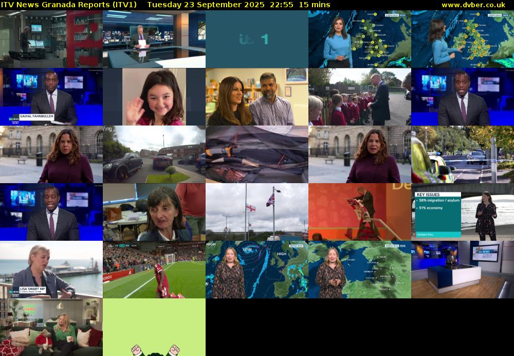 ITV News Granada Reports (ITV1) Tuesday 23 September 2025 22:55 - 23:10