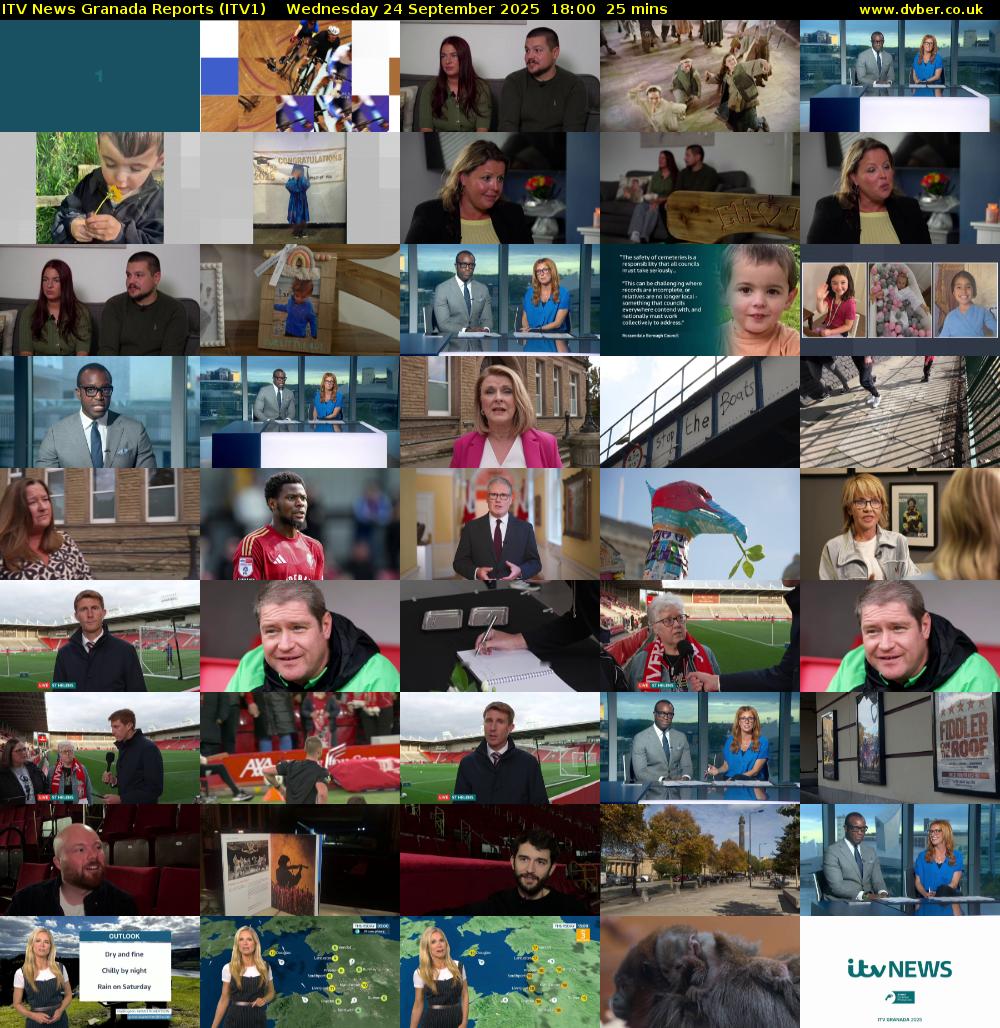 ITV News Granada Reports (ITV1) Wednesday 24 September 2025 18:00 - 18:25