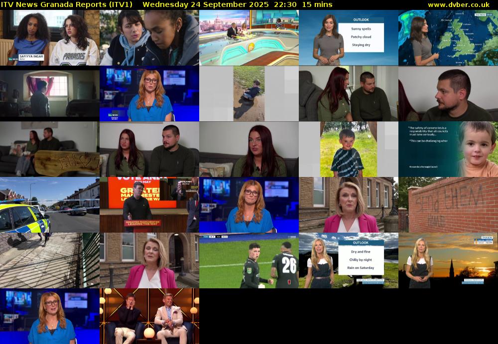 ITV News Granada Reports (ITV1) Wednesday 24 September 2025 22:30 - 22:45