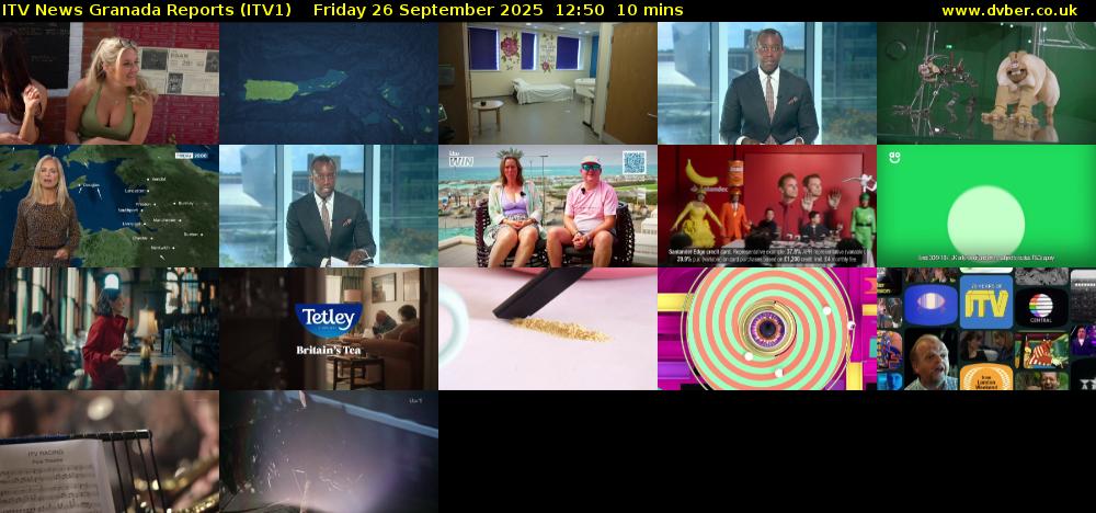 ITV News Granada Reports (ITV1) Friday 26 September 2025 12:50 - 13:00