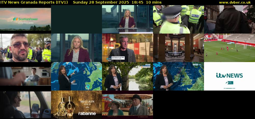 ITV News Granada Reports (ITV1) Sunday 28 September 2025 18:45 - 18:55