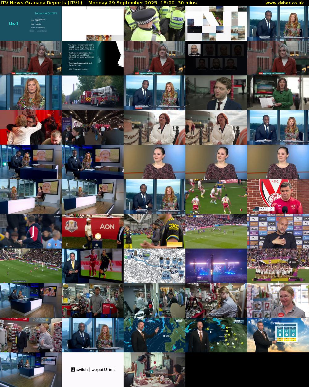 ITV News Granada Reports (ITV1) Monday 29 September 2025 18:00 - 18:30