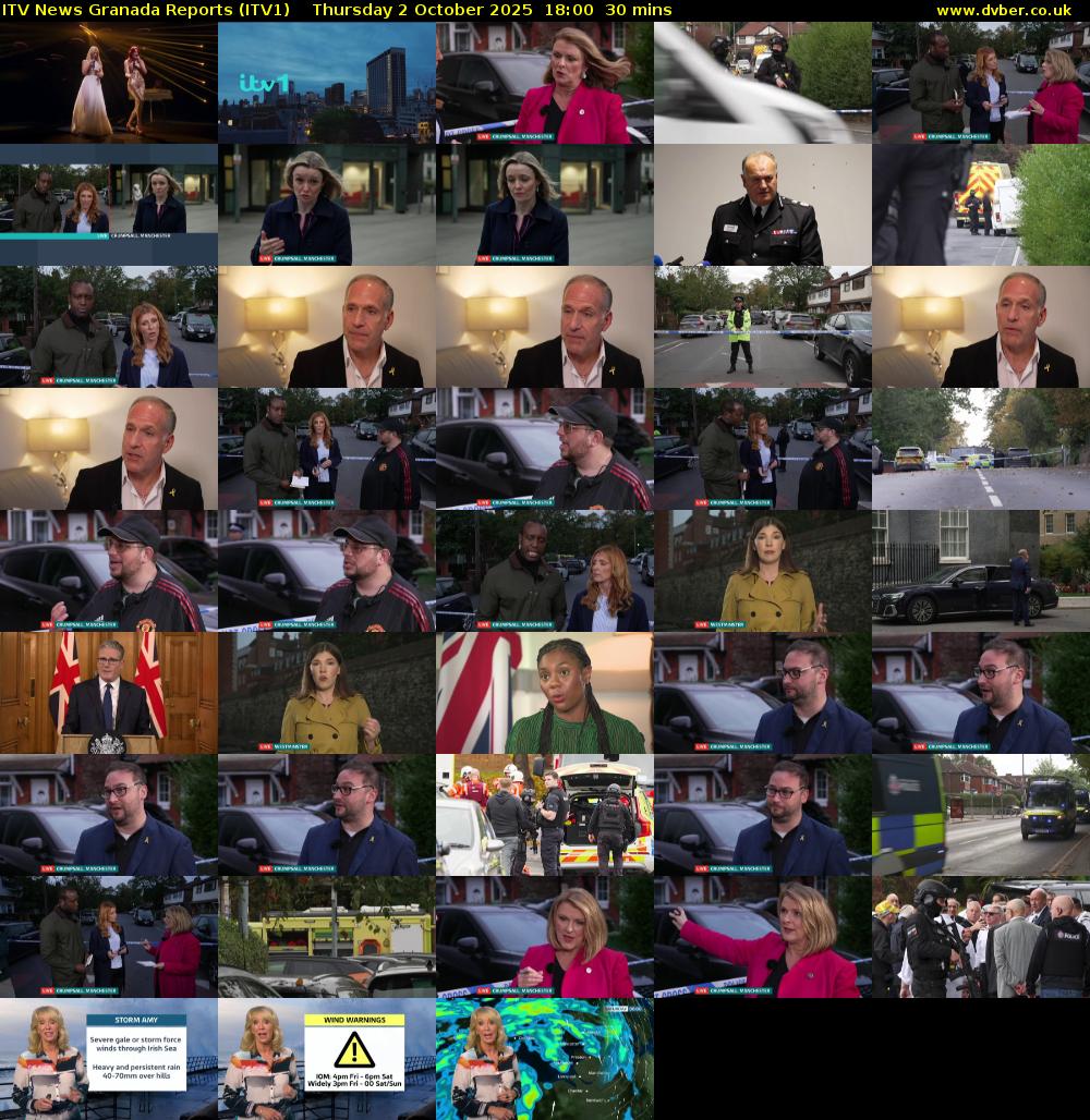 ITV News Granada Reports (ITV1) Thursday 2 October 2025 18:00 - 18:30