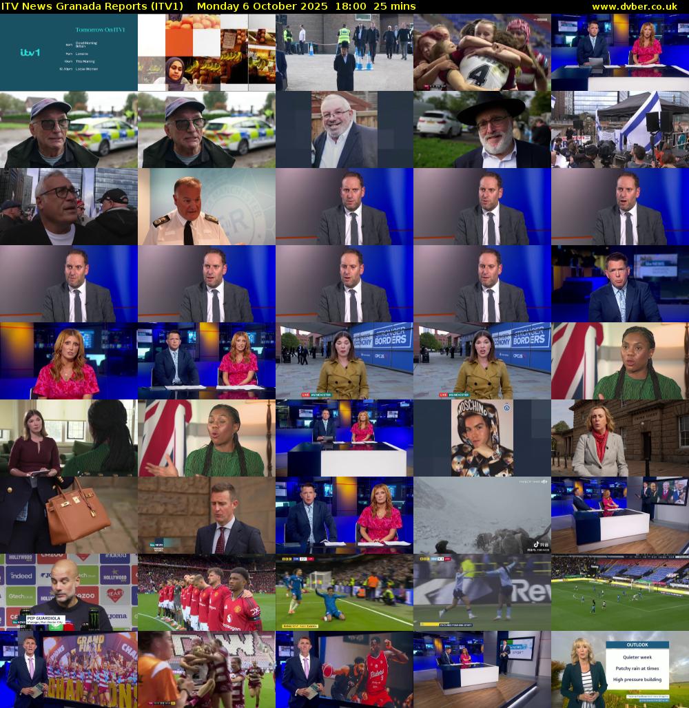 ITV News Granada Reports (ITV1) Monday 6 October 2025 18:00 - 18:25