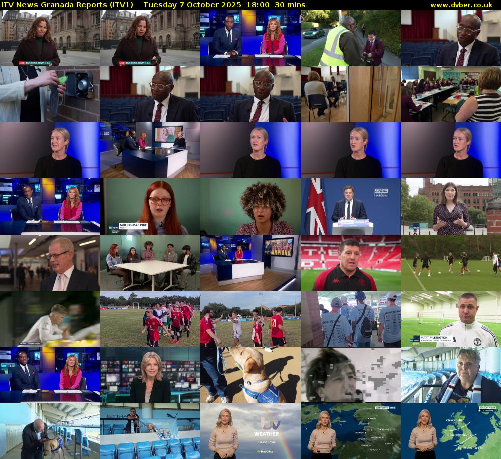 ITV News Granada Reports (ITV1) Tuesday 7 October 2025 18:00 - 18:30