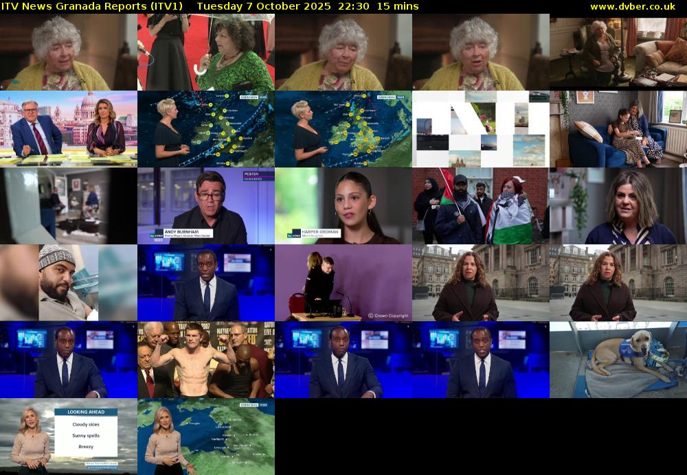 ITV News Granada Reports (ITV1) Tuesday 7 October 2025 22:30 - 22:45