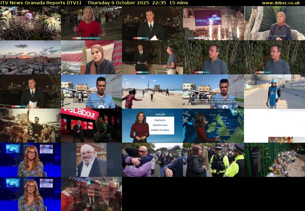 ITV News Granada Reports (ITV1) Thursday 9 October 2025 22:35 - 22:50