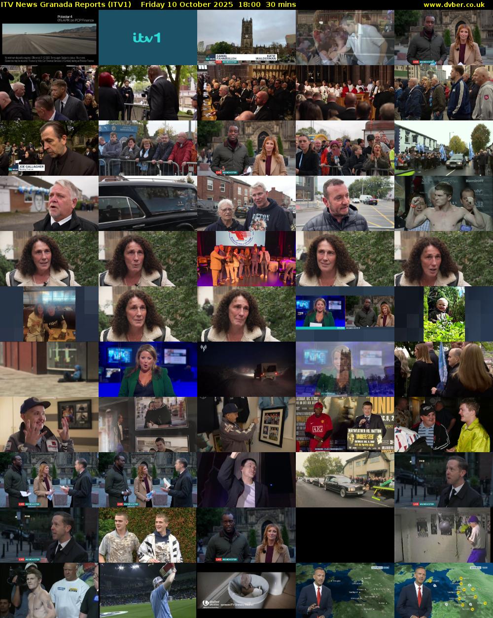 ITV News Granada Reports (ITV1) Friday 10 October 2025 18:00 - 18:30