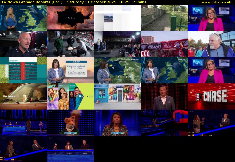ITV News Granada Reports (ITV1) Saturday 11 October 2025 18:25 - 18:40