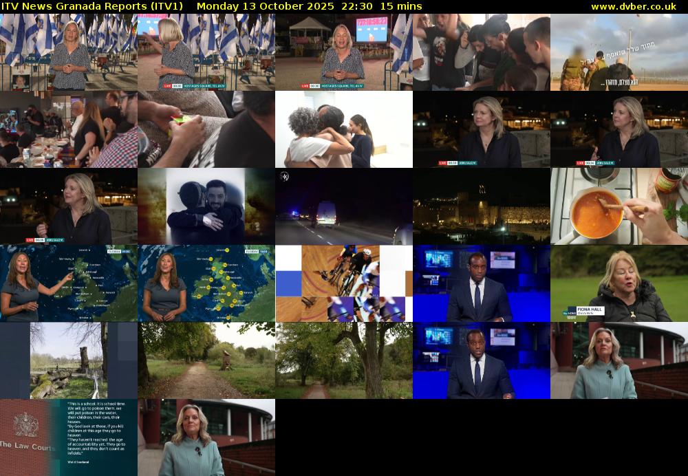 ITV News Granada Reports (ITV1) Monday 13 October 2025 22:30 - 22:45