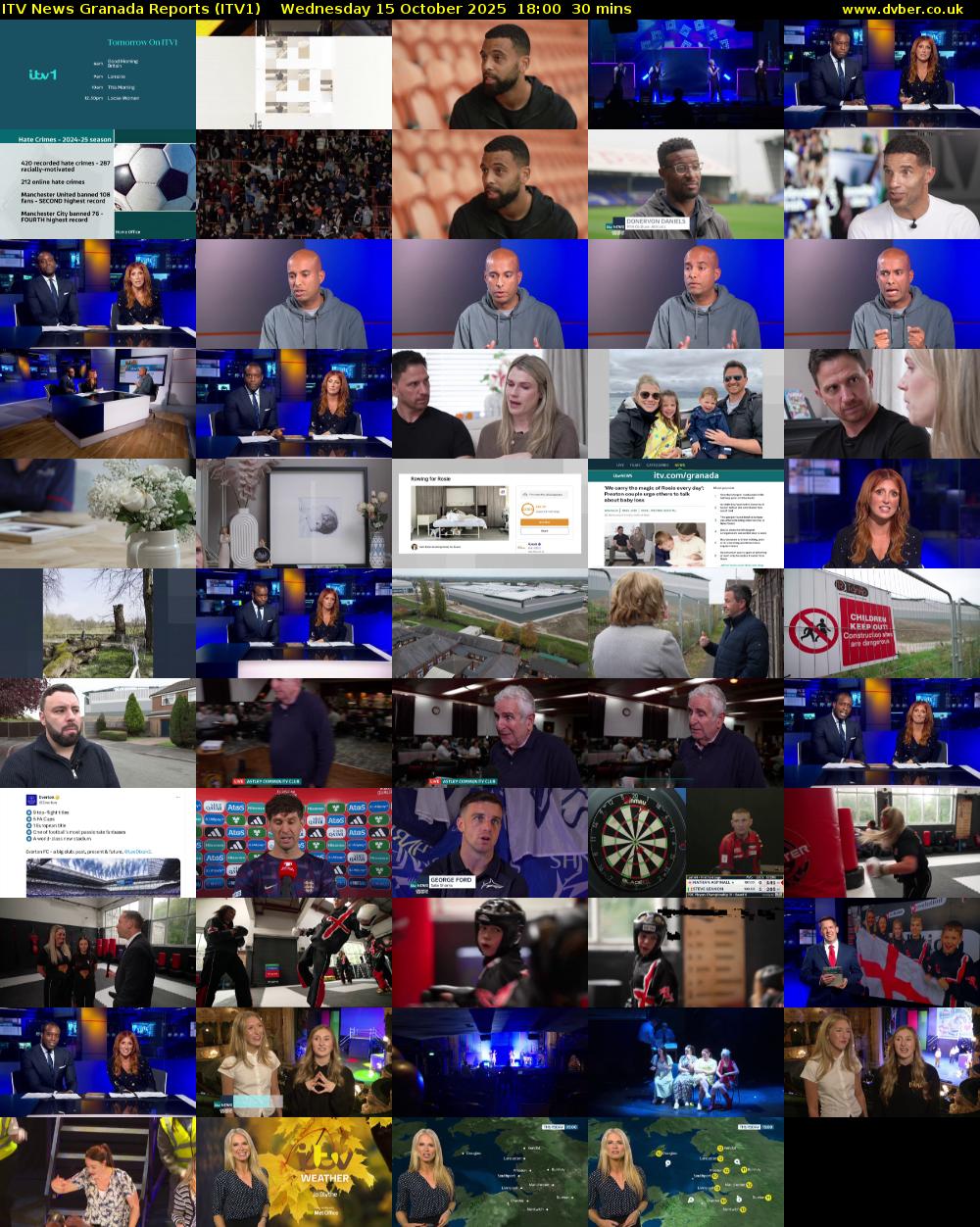 ITV News Granada Reports (ITV1) Wednesday 15 October 2025 18:00 - 18:30