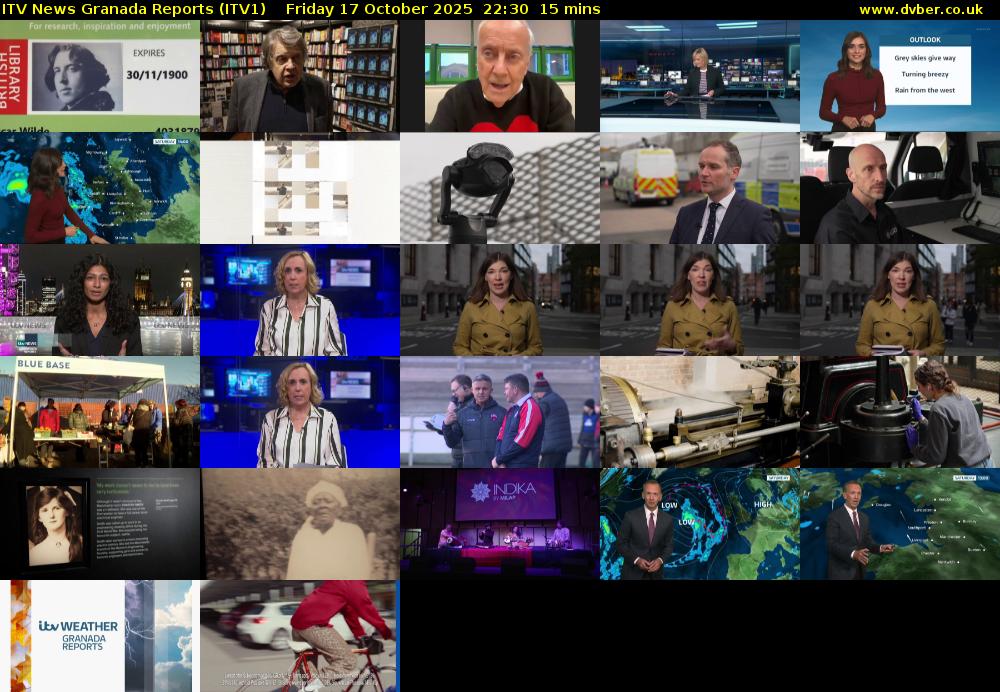 ITV News Granada Reports (ITV1) Friday 17 October 2025 22:30 - 22:45