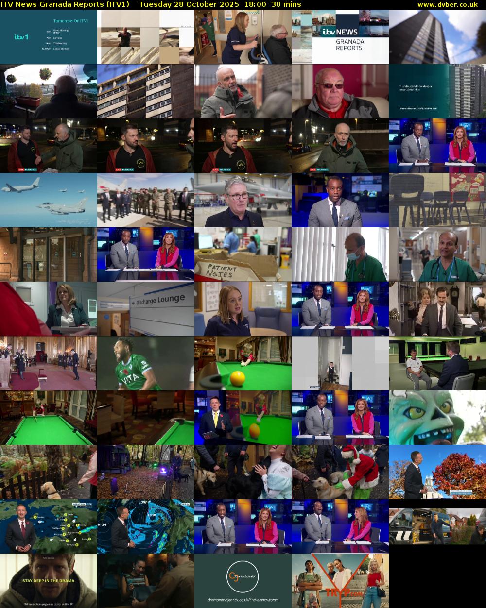 ITV News Granada Reports (ITV1) Tuesday 28 October 2025 18:00 - 18:30