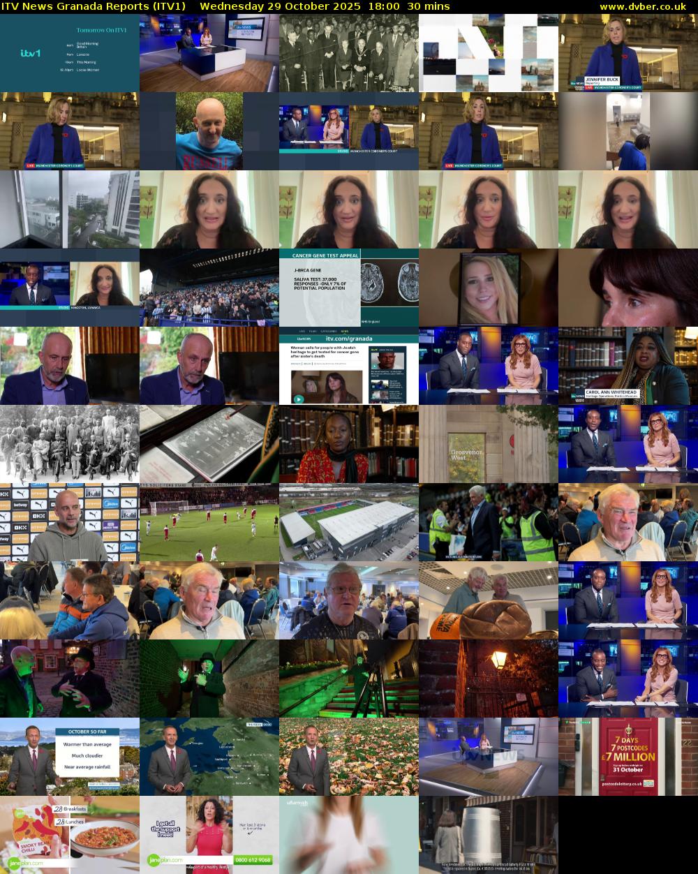 ITV News Granada Reports (ITV1) Wednesday 29 October 2025 18:00 - 18:30