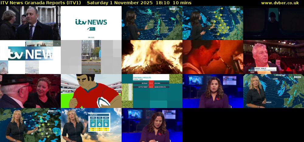 ITV News Granada Reports (ITV1) Saturday 1 November 2025 18:10 - 18:20