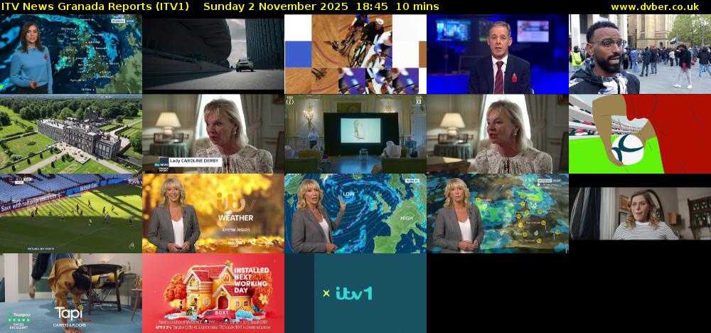 ITV News Granada Reports (ITV1) Sunday 2 November 2025 18:45 - 18:55