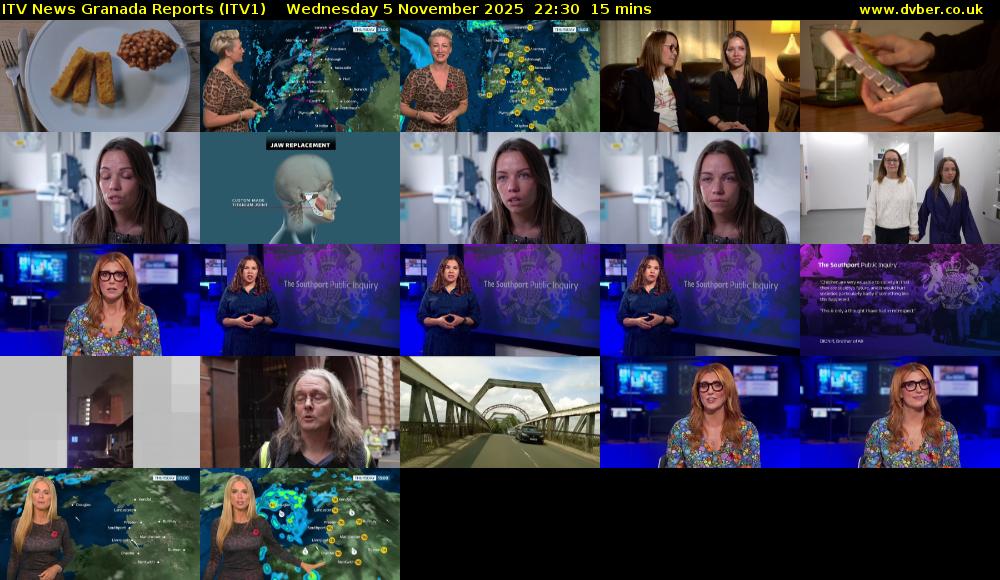 ITV News Granada Reports (ITV1) Wednesday 5 November 2025 22:30 - 22:45