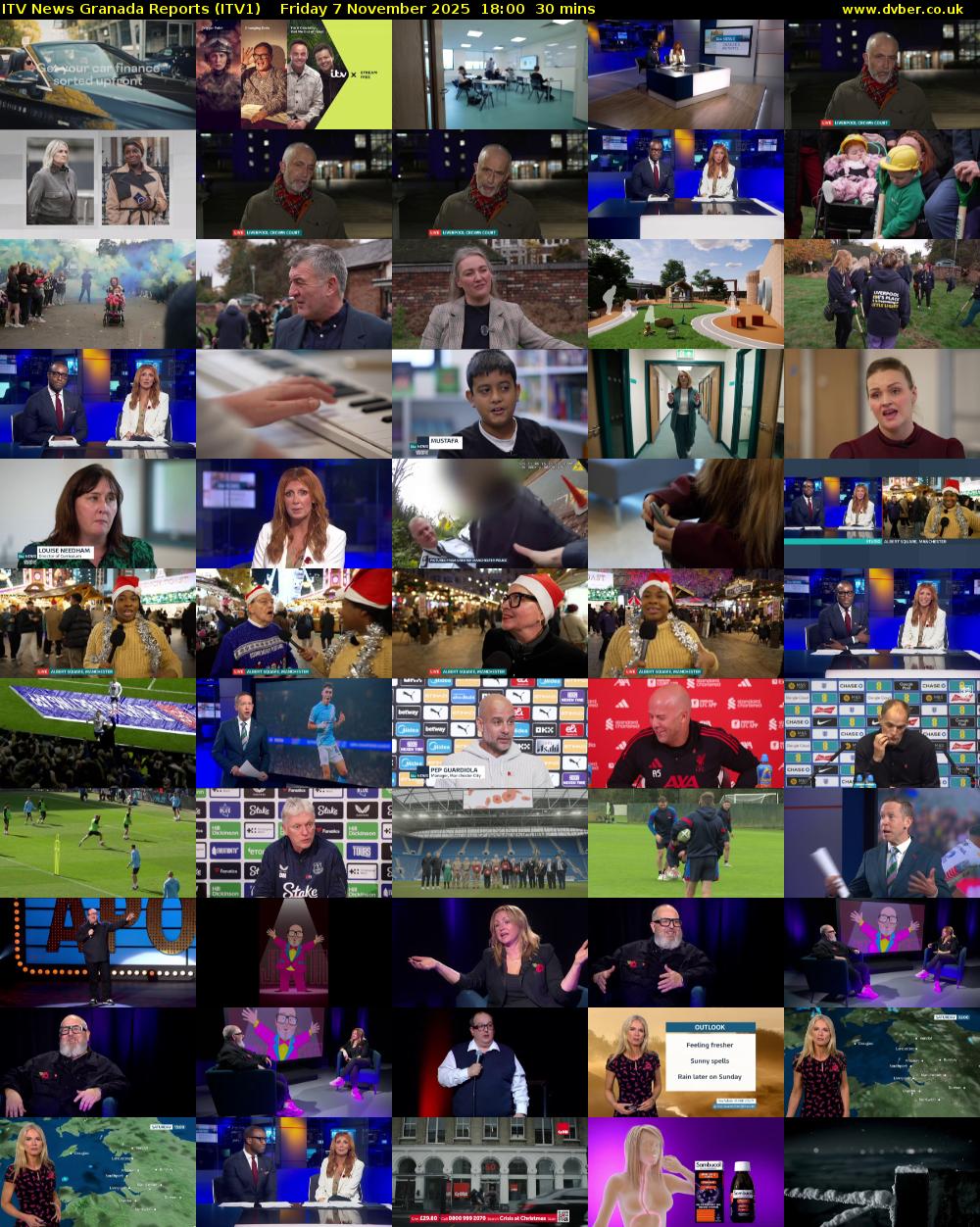 ITV News Granada Reports (ITV1) Friday 7 November 2025 18:00 - 18:30