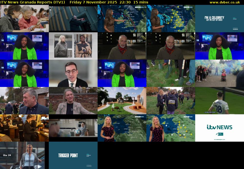 ITV News Granada Reports (ITV1) Friday 7 November 2025 22:30 - 22:45