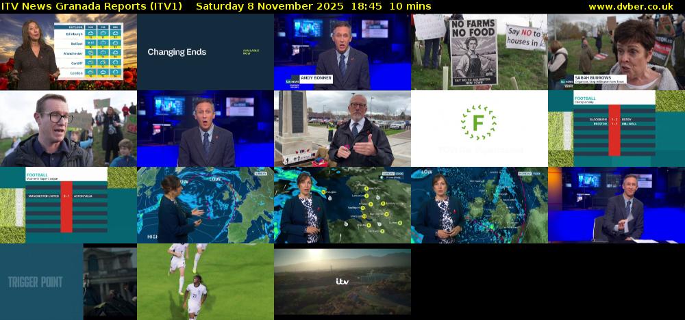 ITV News Granada Reports (ITV1) Saturday 8 November 2025 18:45 - 18:55