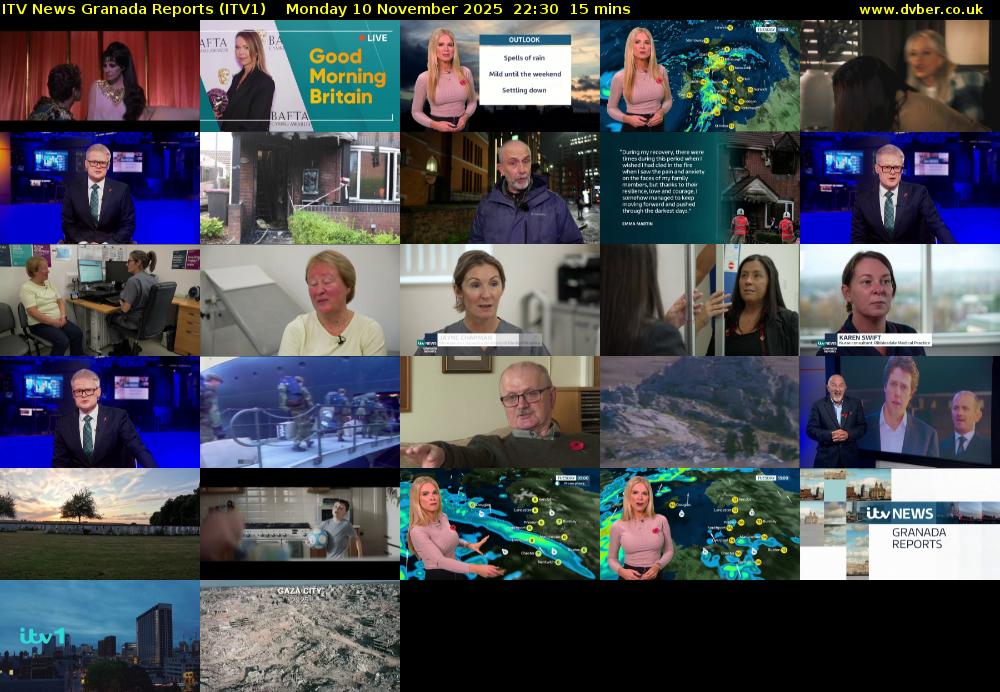 ITV News Granada Reports (ITV1) Monday 10 November 2025 22:30 - 22:45
