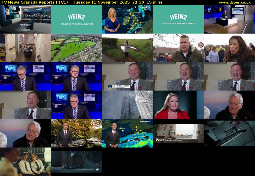 ITV News Granada Reports (ITV1) Tuesday 11 November 2025 22:30 - 22:45
