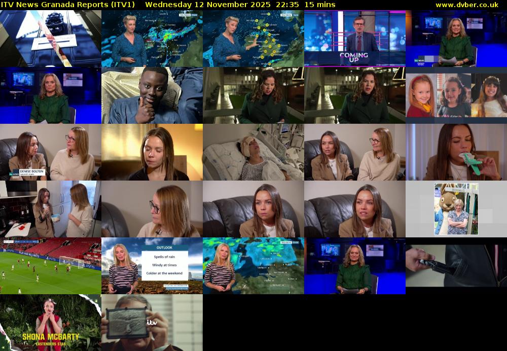 ITV News Granada Reports (ITV1) Wednesday 12 November 2025 22:35 - 22:50