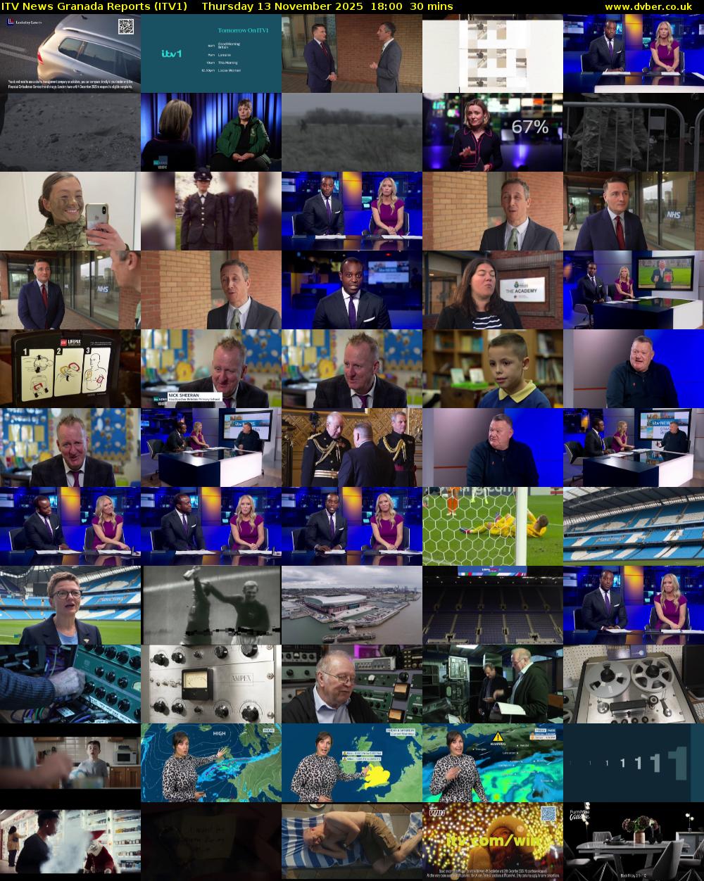 ITV News Granada Reports (ITV1) Thursday 13 November 2025 18:00 - 18:30
