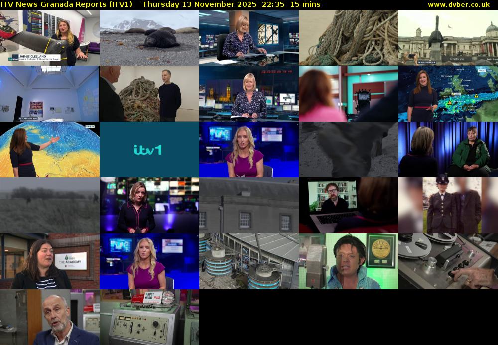 ITV News Granada Reports (ITV1) Thursday 13 November 2025 22:35 - 22:50
