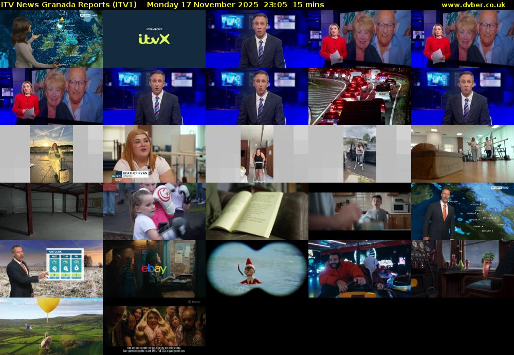 ITV News Granada Reports (ITV1) Monday 17 November 2025 23:05 - 23:20