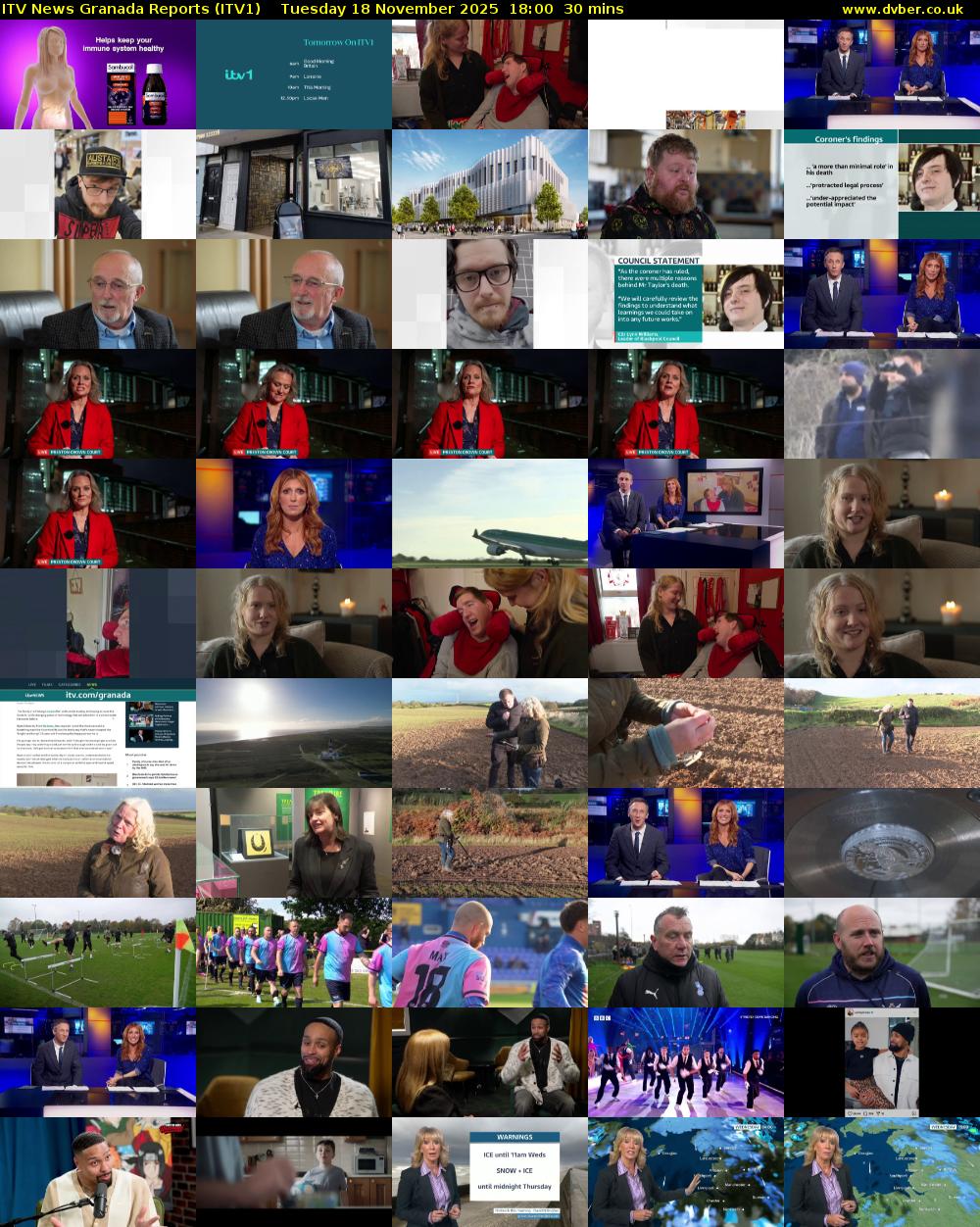 ITV News Granada Reports (ITV1) Tuesday 18 November 2025 18:00 - 18:30