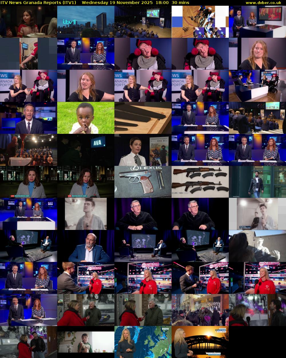 ITV News Granada Reports (ITV1) Wednesday 19 November 2025 18:00 - 18:30