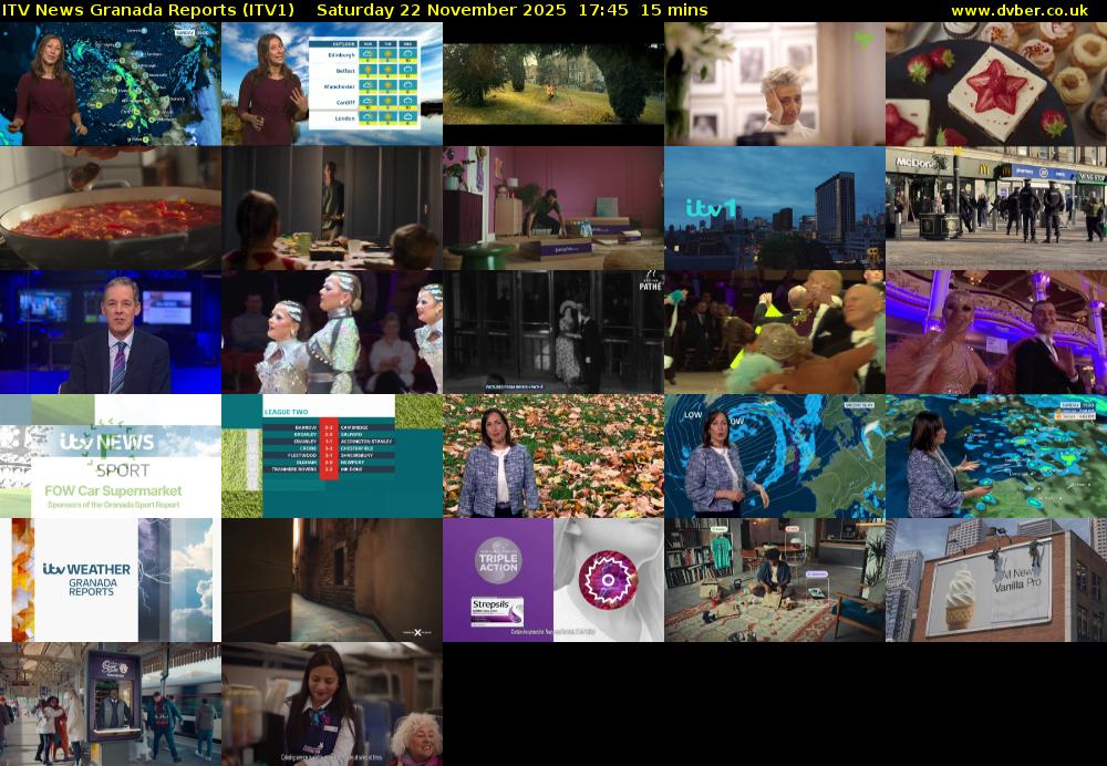 ITV News Granada Reports (ITV1) Saturday 22 November 2025 17:45 - 18:00