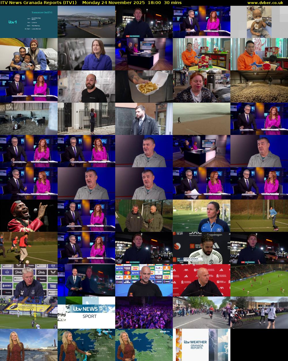 ITV News Granada Reports (ITV1) Monday 24 November 2025 18:00 - 18:30