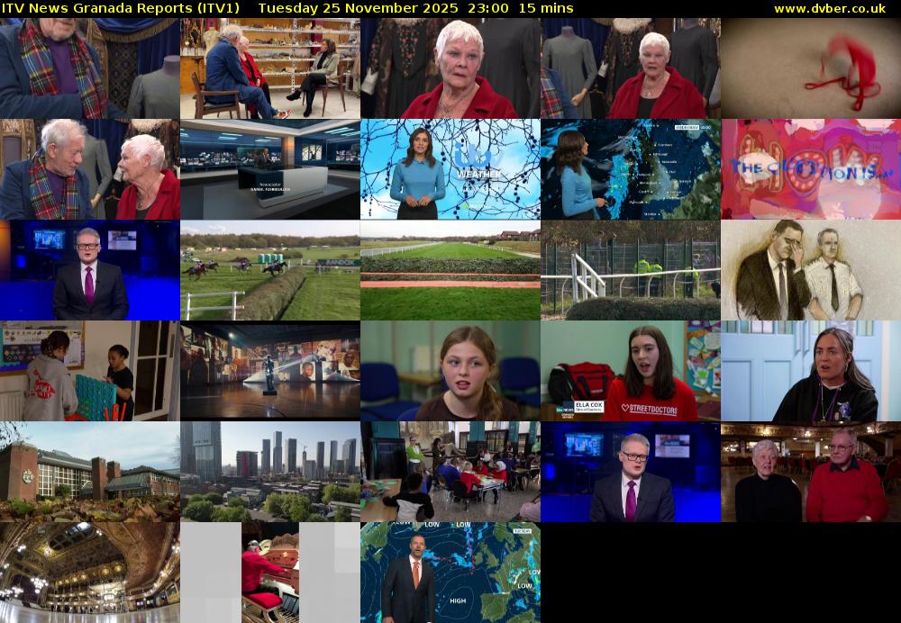 ITV News Granada Reports (ITV1) Tuesday 25 November 2025 23:00 - 23:15