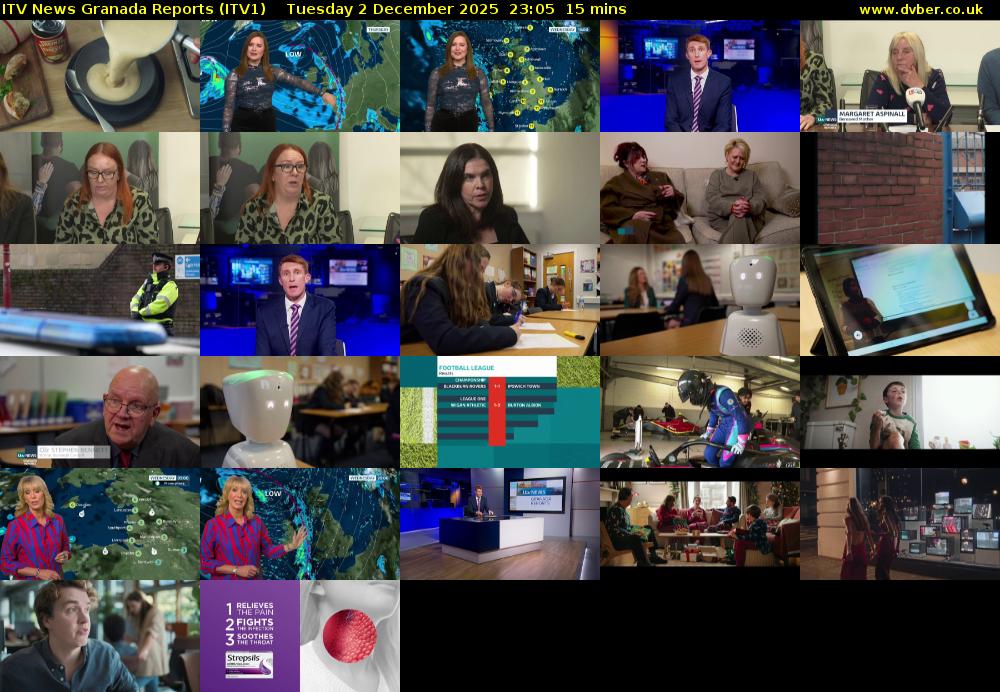ITV News Granada Reports (ITV1) Tuesday 2 December 2025 23:05 - 23:20