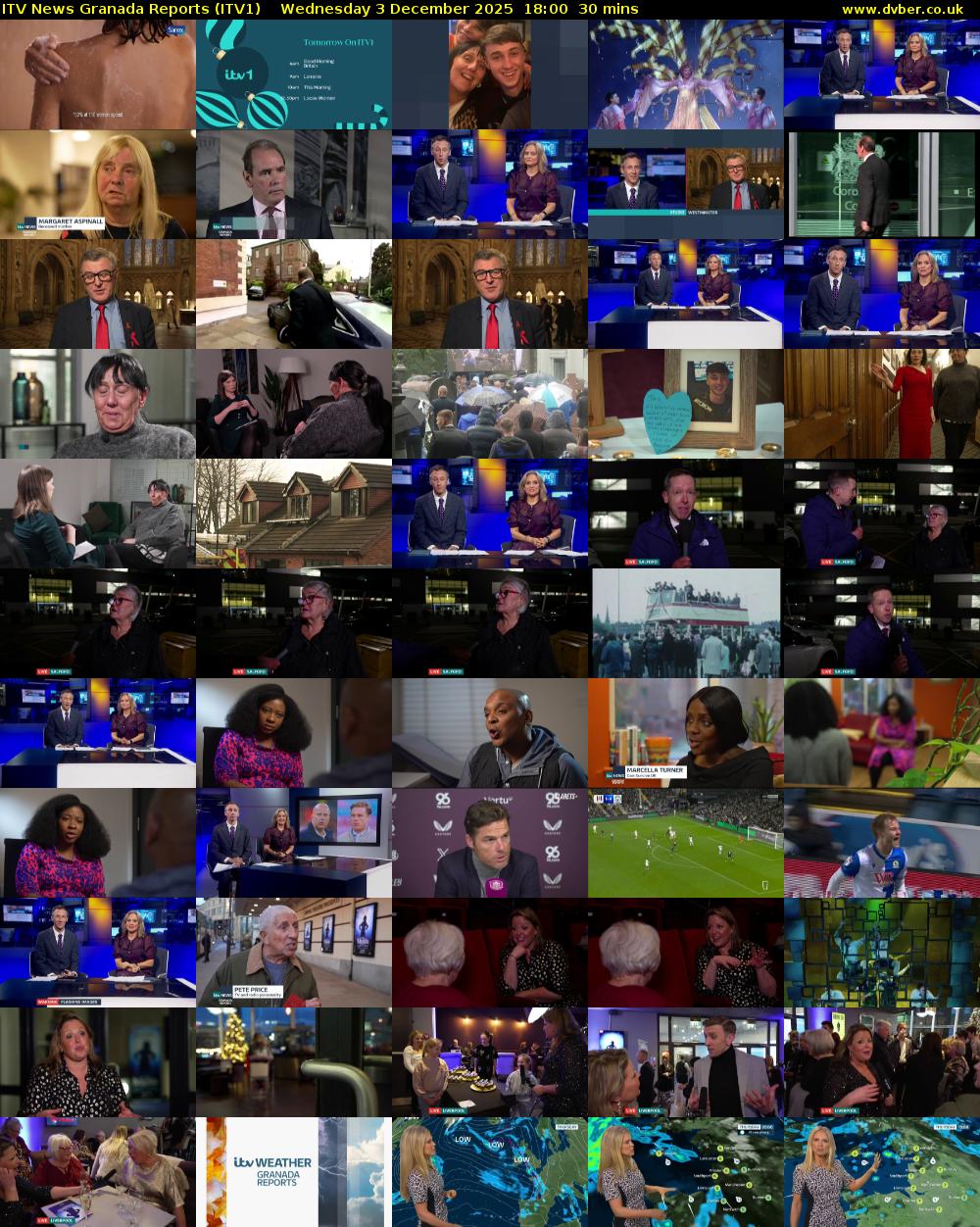 ITV News Granada Reports (ITV1) Wednesday 3 December 2025 18:00 - 18:30
