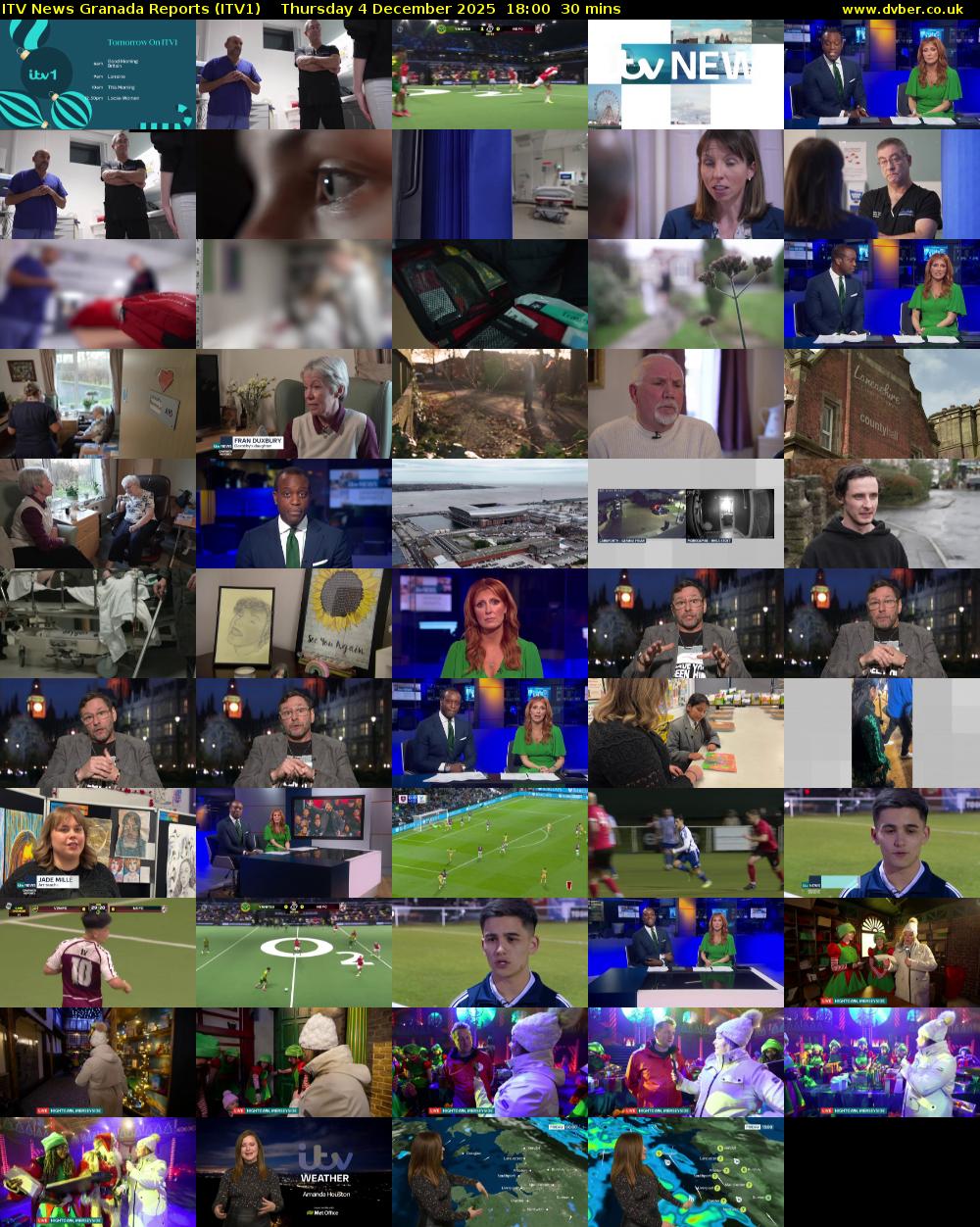ITV News Granada Reports (ITV1) Thursday 4 December 2025 18:00 - 18:30