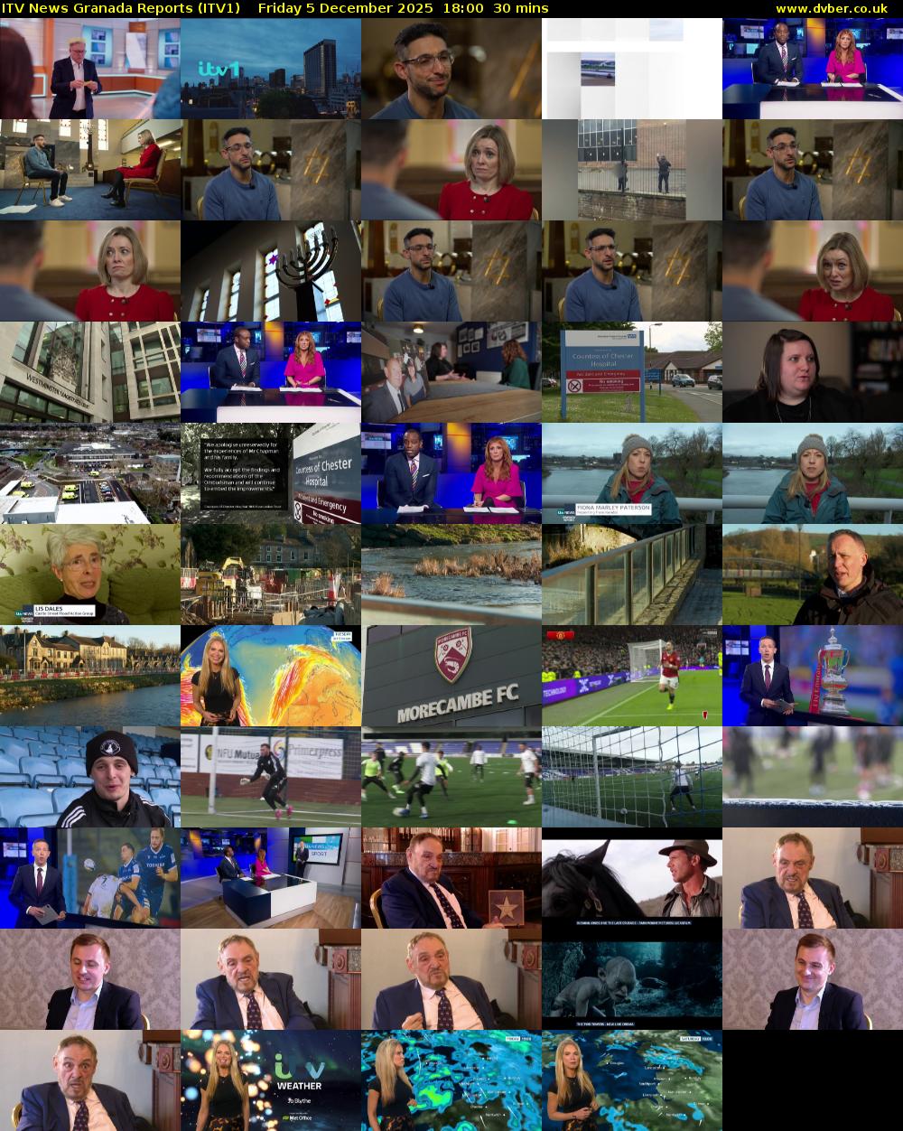 ITV News Granada Reports (ITV1) Friday 5 December 2025 18:00 - 18:30