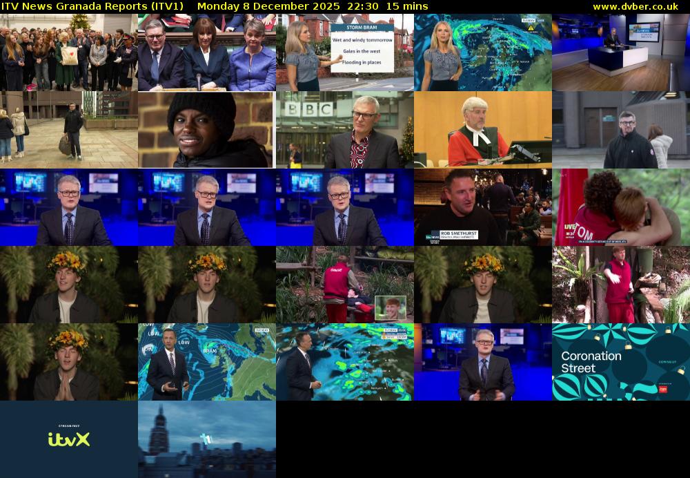 ITV News Granada Reports (ITV1) Monday 8 December 2025 22:30 - 22:45