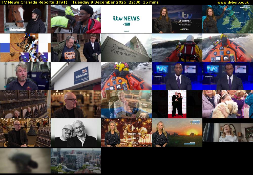 ITV News Granada Reports (ITV1) Tuesday 9 December 2025 22:30 - 22:45