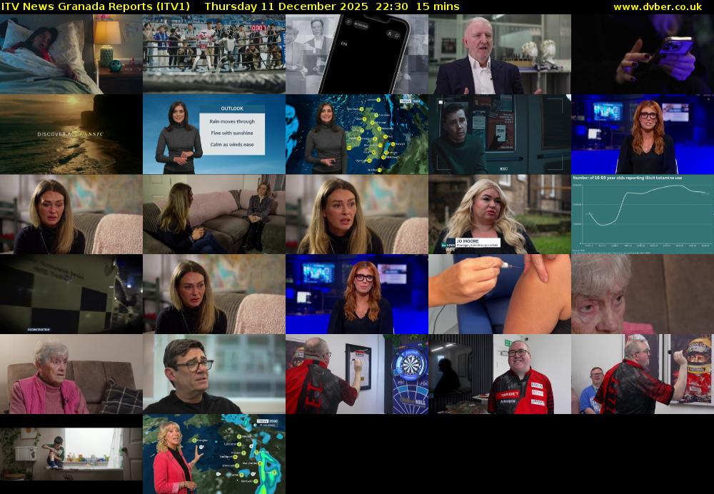 ITV News Granada Reports (ITV1) Thursday 11 December 2025 22:30 - 22:45