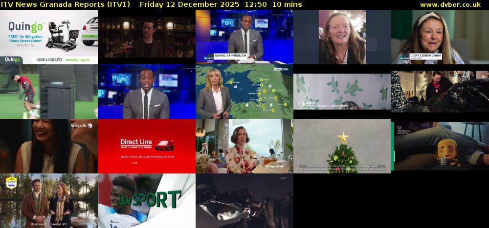 ITV News Granada Reports (ITV1) Friday 12 December 2025 12:50 - 13:00