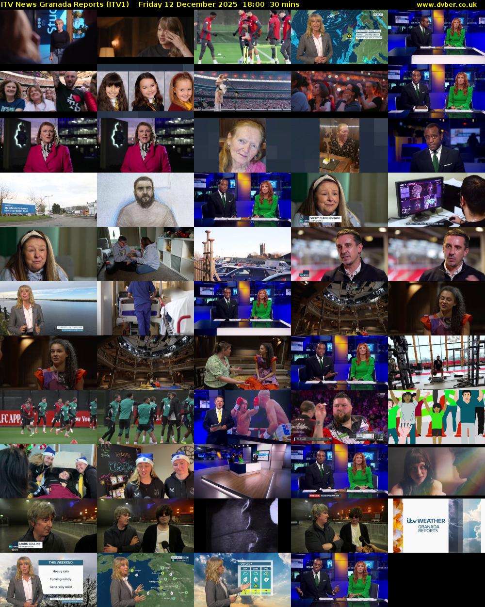 ITV News Granada Reports (ITV1) Friday 12 December 2025 18:00 - 18:30